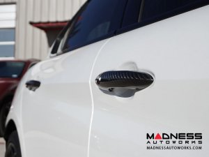 Alfa Romeo Giulia Exterior Door Handle Cover Set - Carbon Fiber